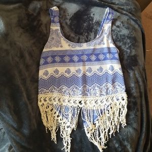Slit back tank top